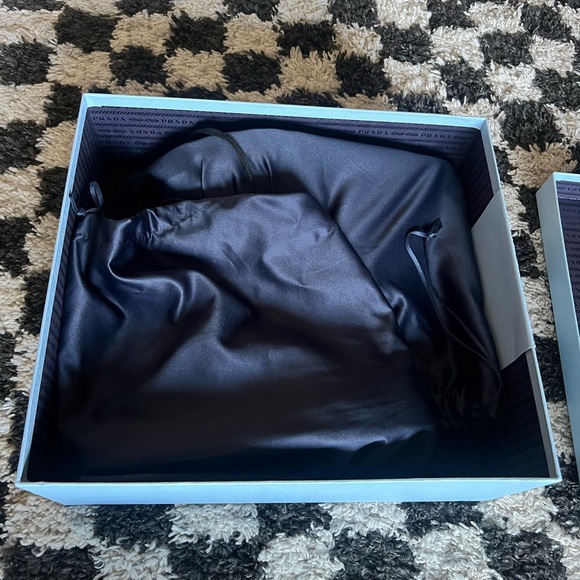 Prada Monolith Leather and Re-Nylon Boots with Pouch - Picture 5 of 6